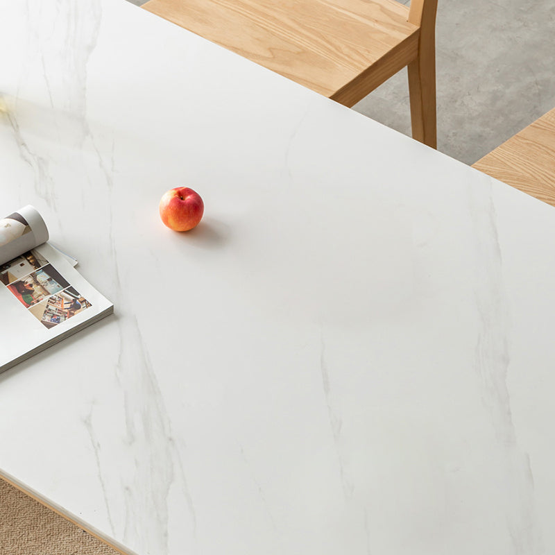 Moderne rechthoekige stenen eettafel Ash poten voor eetkamer