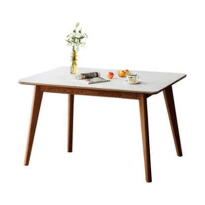 Moderne rechthoekige stenen eettafel Ash poten voor eetkamer