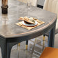 Modern Foldable Stone Dining Table Rubber Wood Legs for Dining Room Clearhalo 'Dining Tables & Seating' 'Dining Tables' 'dining_table' 'furn' 'furn_dining_table' 'Furniture' 'Kitchen & Dining Furniture' 7242832