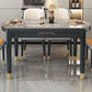 Modern Foldable Stone Dining Table Rubber Wood Legs for Dining Room Clearhalo 'Dining Tables & Seating' 'Dining Tables' 'dining_table' 'furn' 'furn_dining_table' 'Furniture' 'Kitchen & Dining Furniture' 7242836