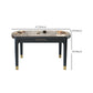 Modern Foldable Stone Dining Table Rubber Wood Legs for Dining Room Clearhalo 'Dining Tables & Seating' 'Dining Tables' 'dining_table' 'furn' 'furn_dining_table' 'Furniture' 'Kitchen & Dining Furniture' 7242838