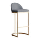 Bucket Faux Leather Dining Stool Low Back Bar Stool with Gold Metal Base Clearhalo 'Bar Furniture' 'Bar Stools' 'bar_stools' 'furn' 'furn_bar_stools' 'Furniture' 'Kitchen & Dining Furniture' 7243916