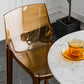 Sala de estar taburetes de bar acrílico silla contemporánea de la espalda baja