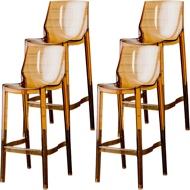 Sala de estar taburetes de bar acrílico silla contemporánea de la espalda baja