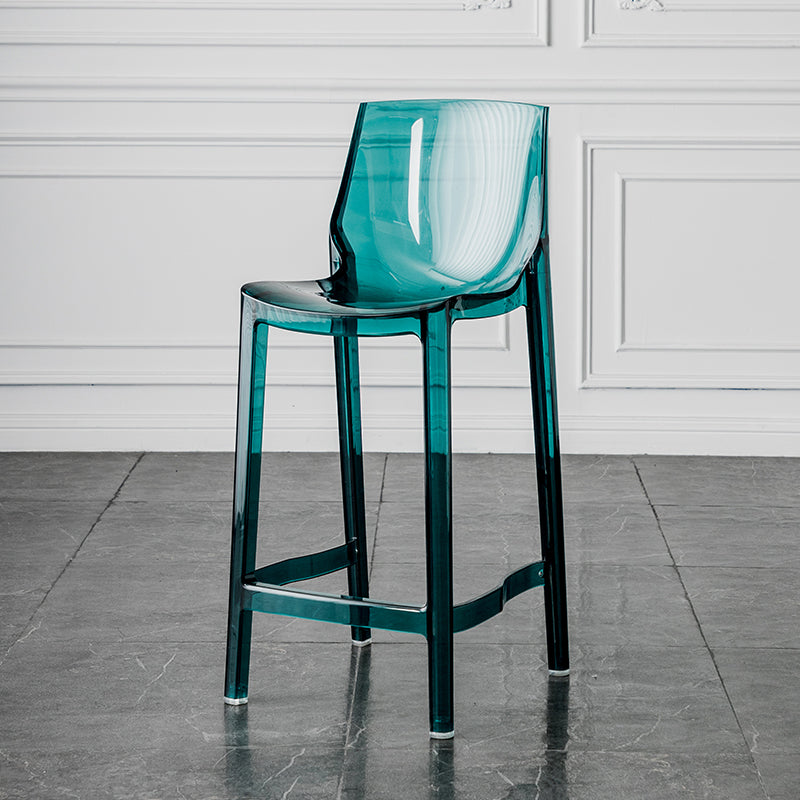 Sala de estar taburetes de bar acrílico silla contemporánea de la espalda baja