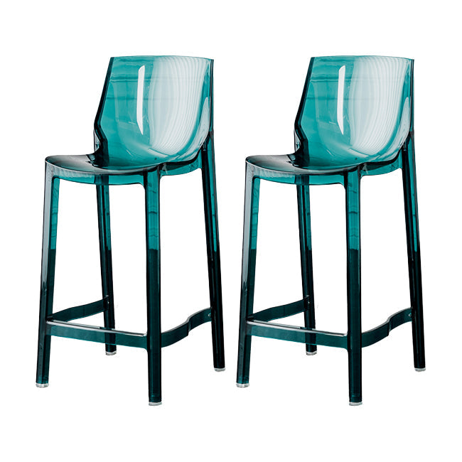 Sala de estar taburetes de bar acrílico silla contemporánea de la espalda baja