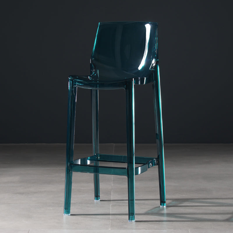 Sala de estar taburetes de bar acrílico silla contemporánea de la espalda baja