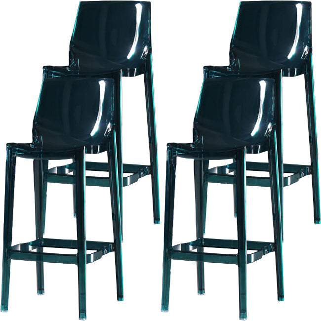 Sala de estar taburetes de bar acrílico silla contemporánea de la espalda baja