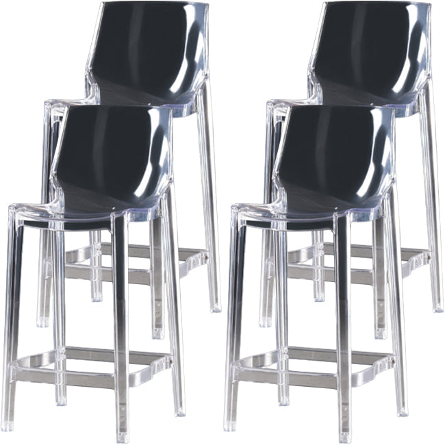 Sala de estar taburetes de bar acrílico silla contemporánea de la espalda baja
