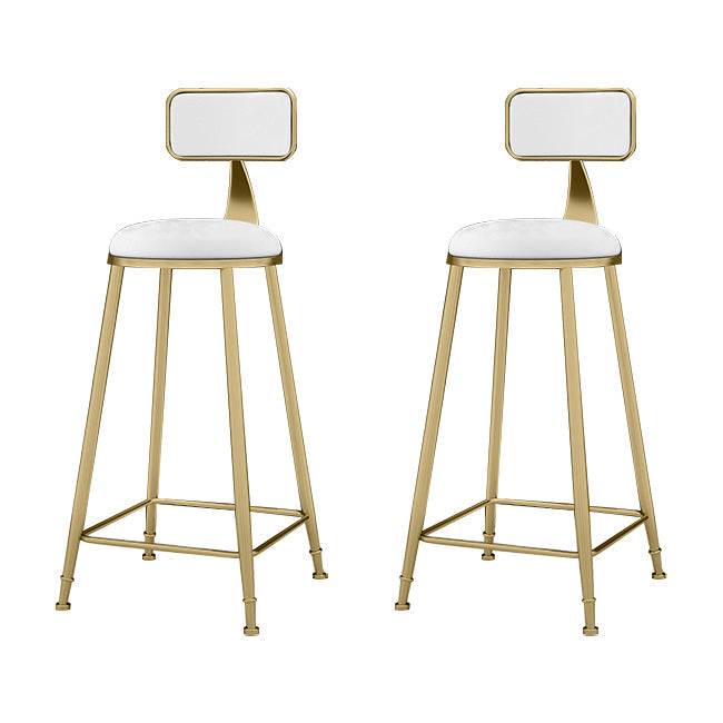 布張りのダイニングスツールグラマー腰部のスツールと金属メタルベース