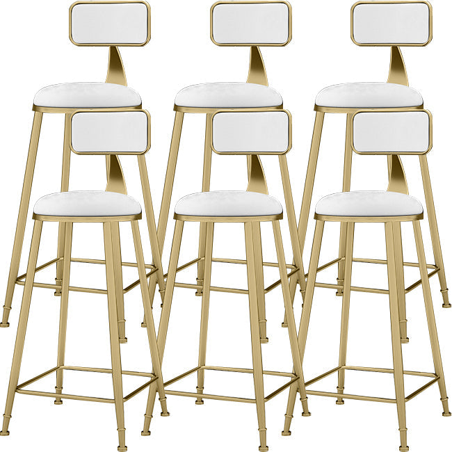 布張りのダイニングスツールグラマー腰部のスツールと金属メタルベース