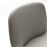 Fucile in pelle in pelle Piccolo di base nera e sgabello con schienale