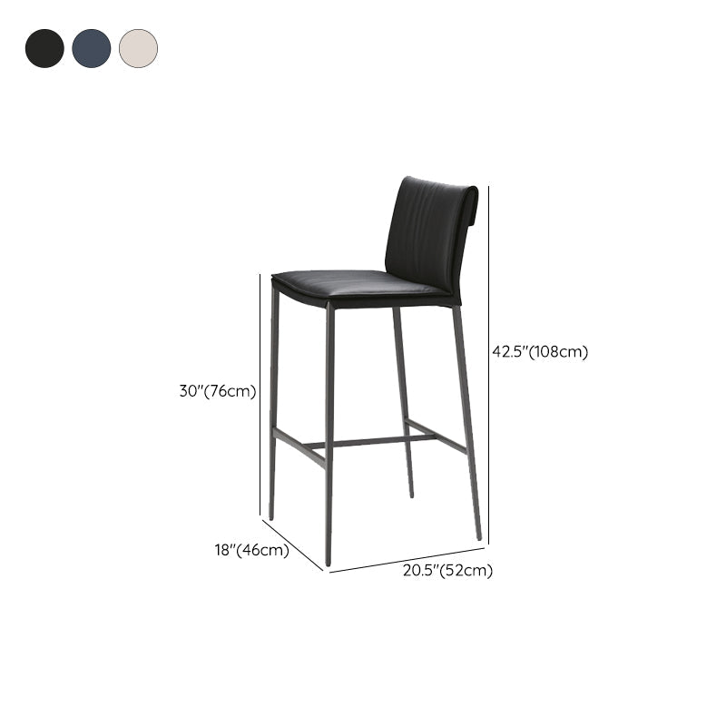 Sgabelli da bar rettangolo di sgabelli in metallo in stile nordico per soggiorno