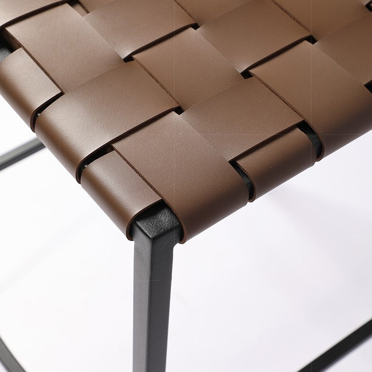 Faux lederen barkrukken lage rug krukken met metalen basis