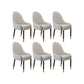 Faux Leather Dining Chairs Modern Parsons Arm Chair with Wood Legs
