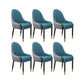 Faux Leather Dining Chairs Modern Parsons Arm Chair with Wood Legs