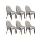 Faux Leather Dining Chairs Modern Parsons Arm Chair with Wood Legs