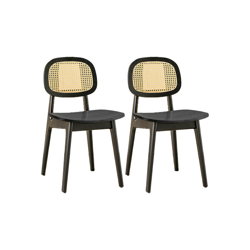 Sillas de comedor de madera sólida silla de comedor de espalda de estilo industrial