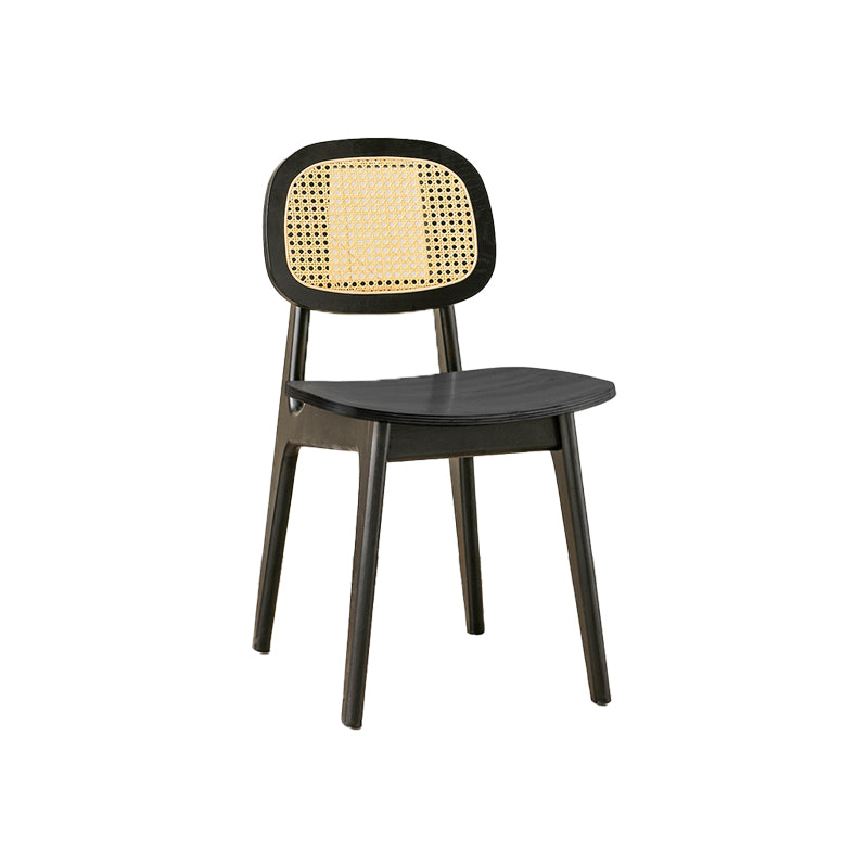 Sillas de comedor de madera sólida silla de comedor de espalda de estilo industrial