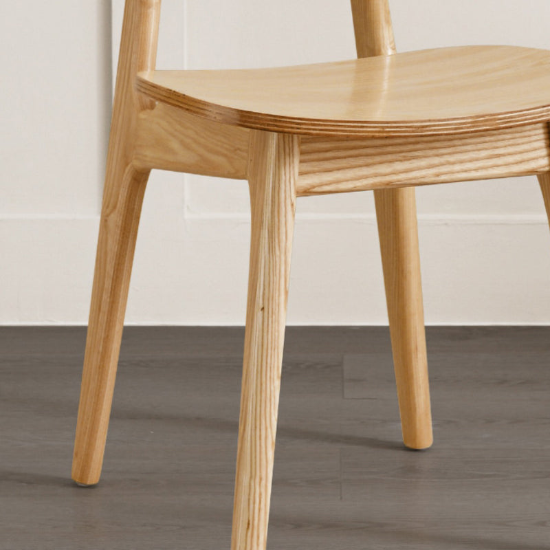 Sillas de comedor de madera sólida silla de comedor de espalda de estilo industrial