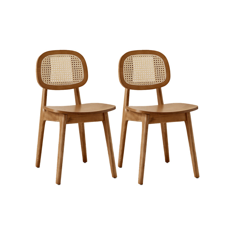 Sillas de comedor de madera sólida silla de comedor de espalda de estilo industrial