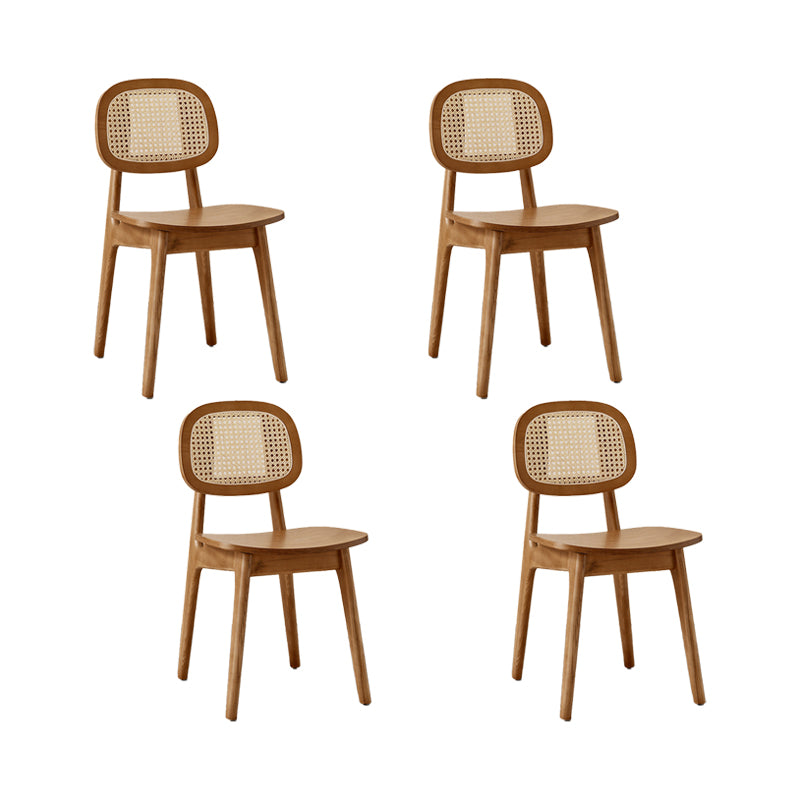 Sillas de comedor de madera sólida silla de comedor de espalda de estilo industrial