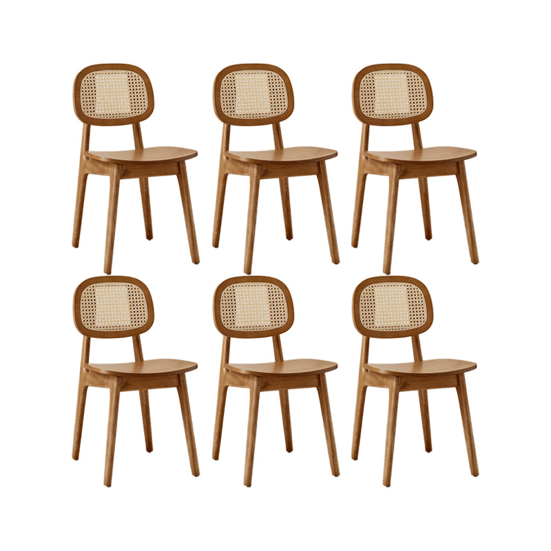 Sillas de comedor de madera sólida silla de comedor de espalda de estilo industrial