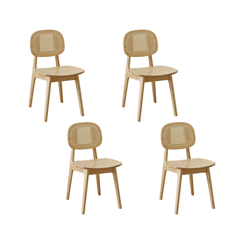 Sillas de comedor de madera sólida silla de comedor de espalda de estilo industrial