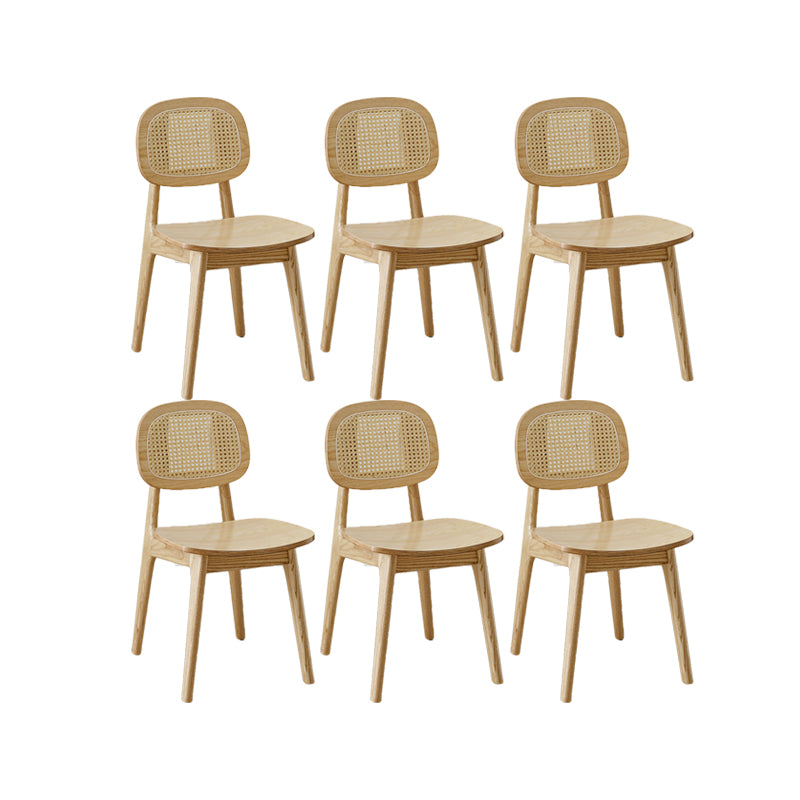 Sillas de comedor de madera sólida silla de comedor de espalda de estilo industrial