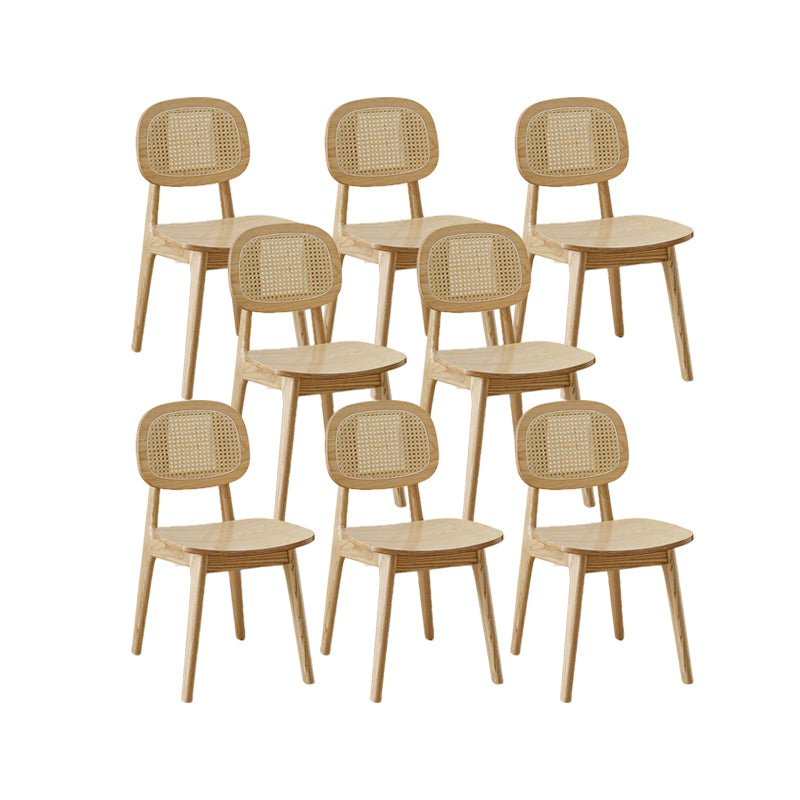 Sillas de comedor de madera sólida silla de comedor de espalda de estilo industrial