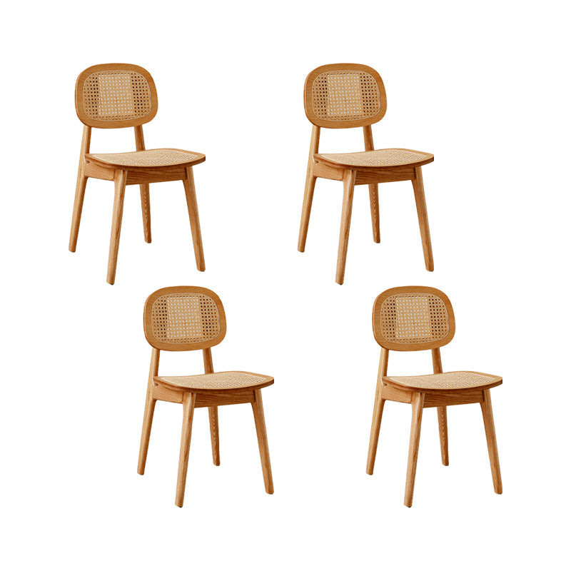 Sillas de comedor de madera sólida silla de comedor de espalda de estilo industrial