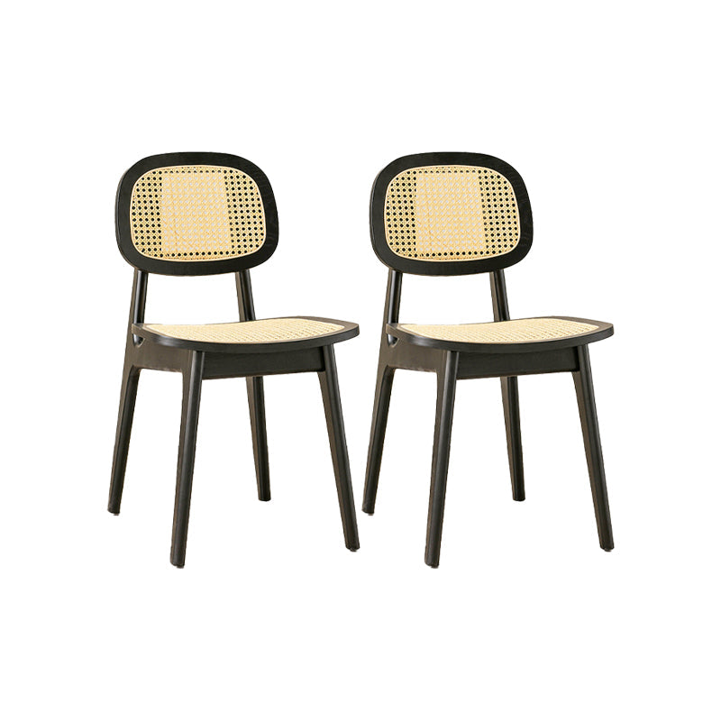 Sillas de comedor de madera sólida silla de comedor de espalda de estilo industrial