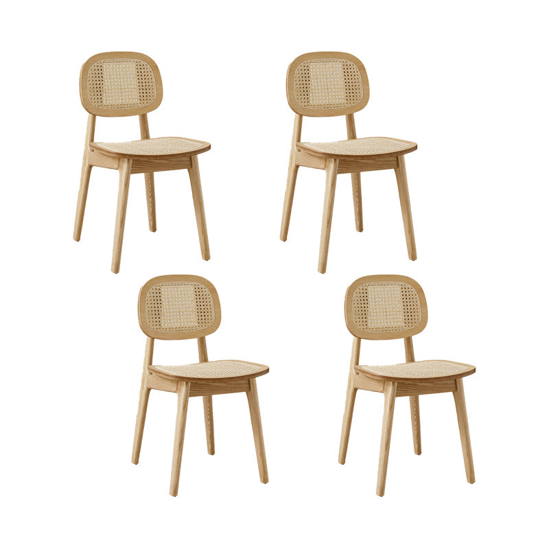 Sillas de comedor de madera sólida silla de comedor de espalda de estilo industrial