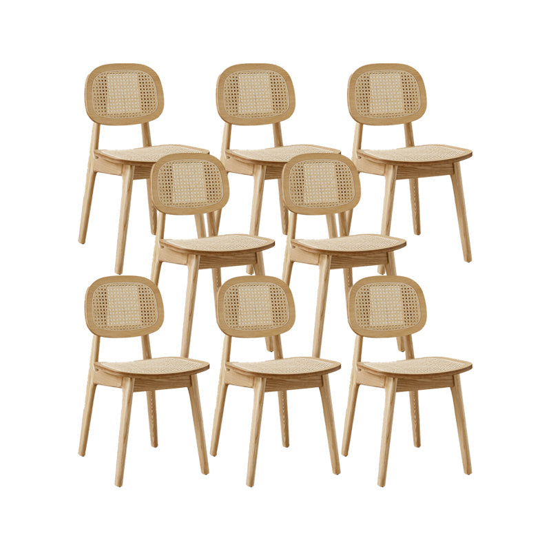 Sillas de comedor de madera sólida silla de comedor de espalda de estilo industrial