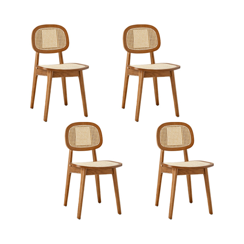 Sillas de comedor de madera sólida silla de comedor de espalda de estilo industrial