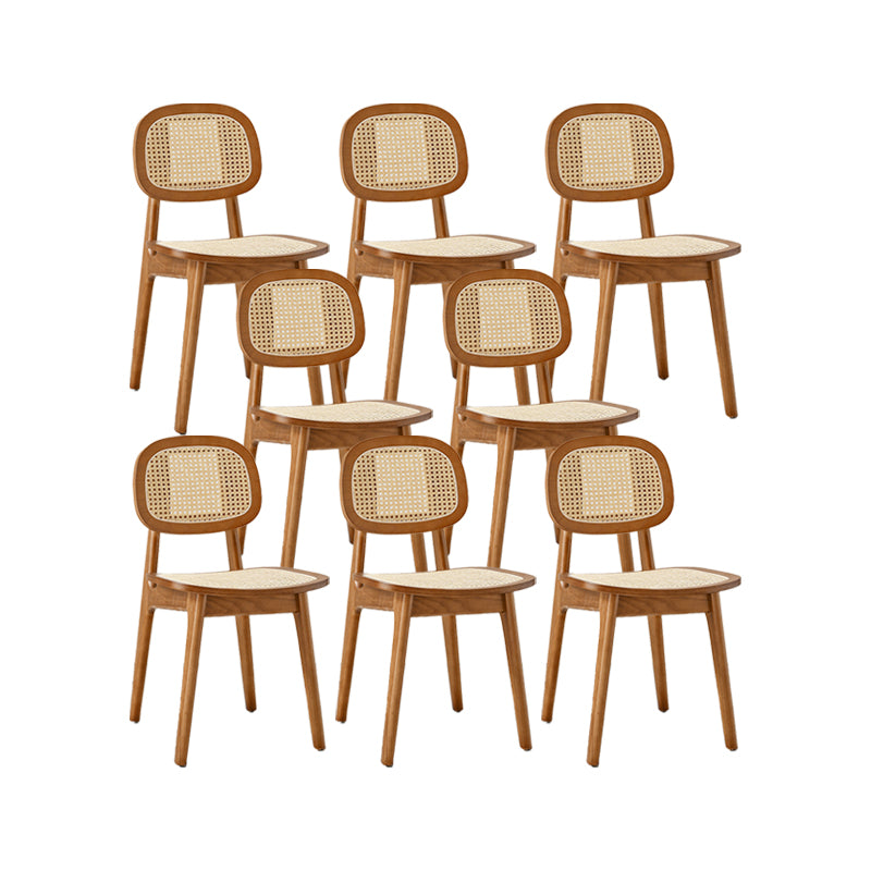 Sillas de comedor de madera sólida silla de comedor de espalda de estilo industrial