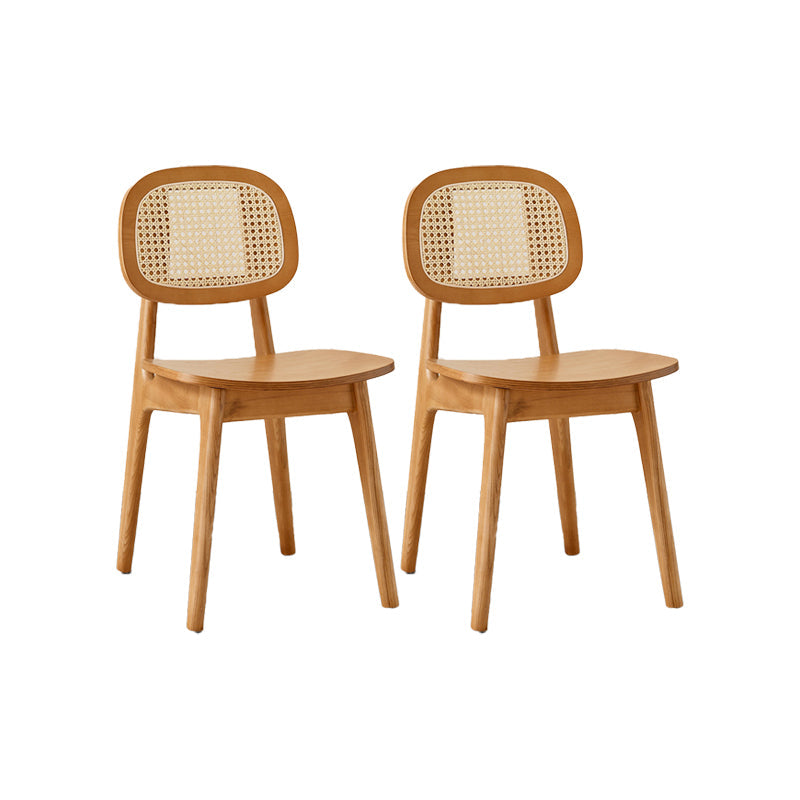 Sillas de comedor de madera sólida silla de comedor de espalda de estilo industrial