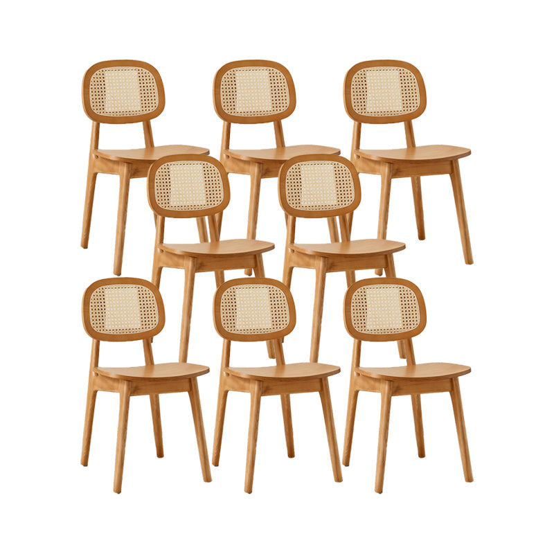 Sillas de comedor de madera sólida silla de comedor de espalda de estilo industrial