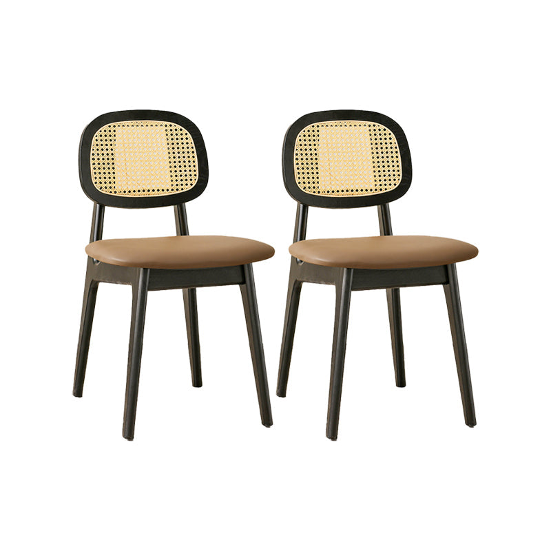 Sillas de comedor de madera sólida silla de comedor de espalda de estilo industrial