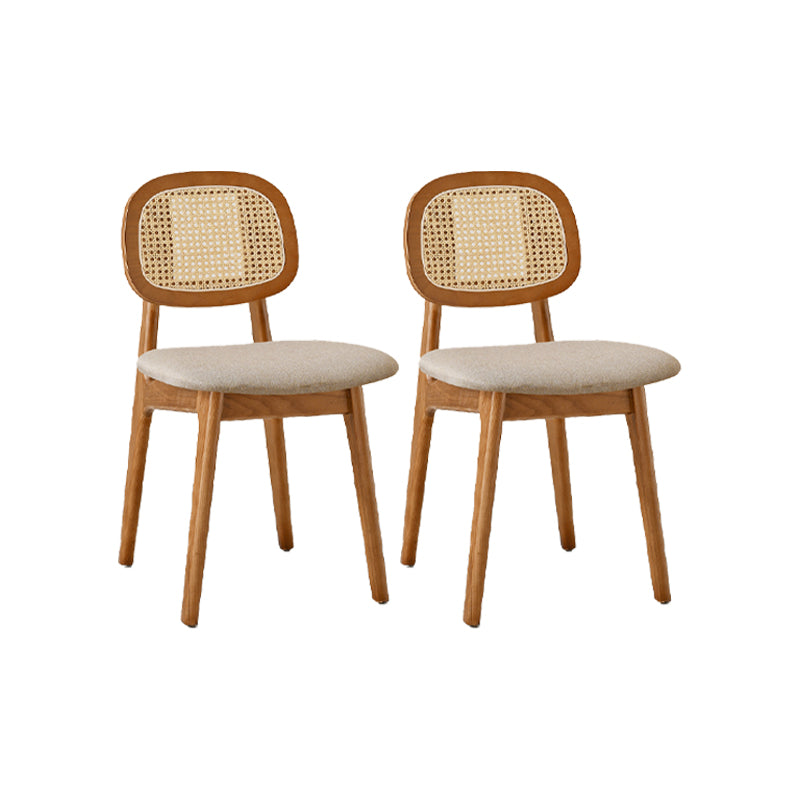 Sillas de comedor de madera sólida silla de comedor de espalda de estilo industrial