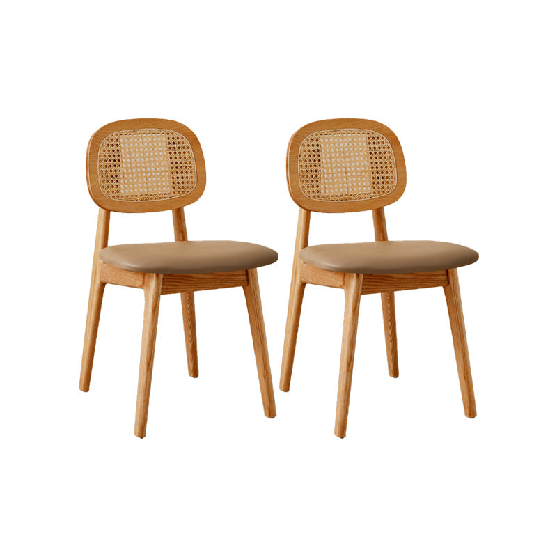 Sillas de comedor de madera sólida silla de comedor de espalda de estilo industrial