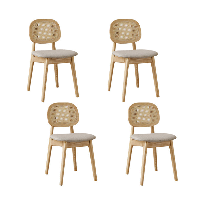 Sillas de comedor de madera sólida silla de comedor de espalda de estilo industrial