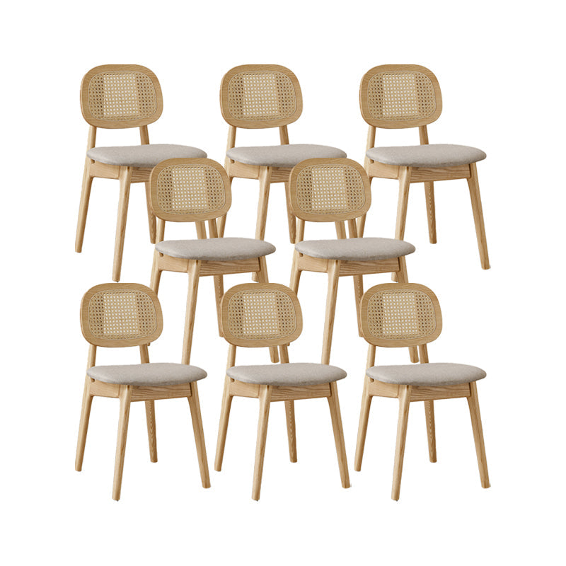 Sillas de comedor de madera sólida silla de comedor de espalda de estilo industrial