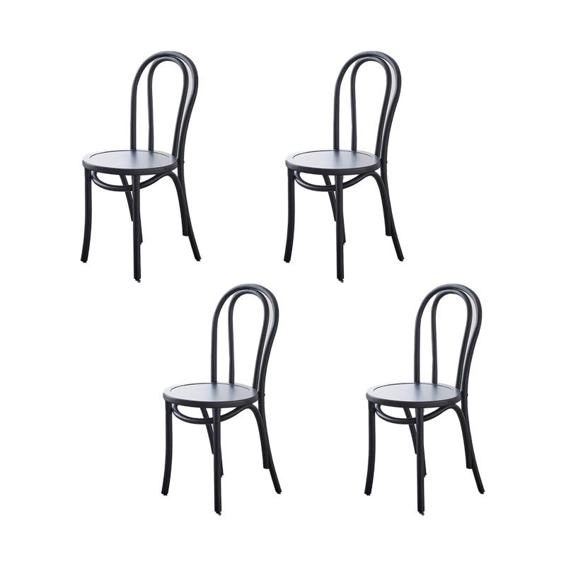 Industriële keuken eetstoelen vaste houten windsor achterkant stoel