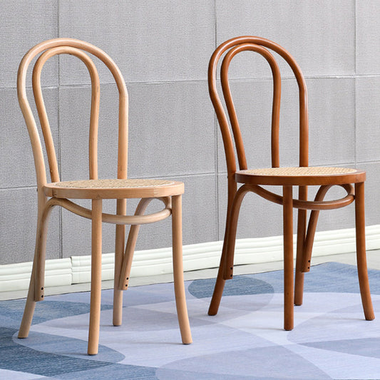 Industrial Kitchen Dining Chairs Solid Wood Windsor Back Side Chair