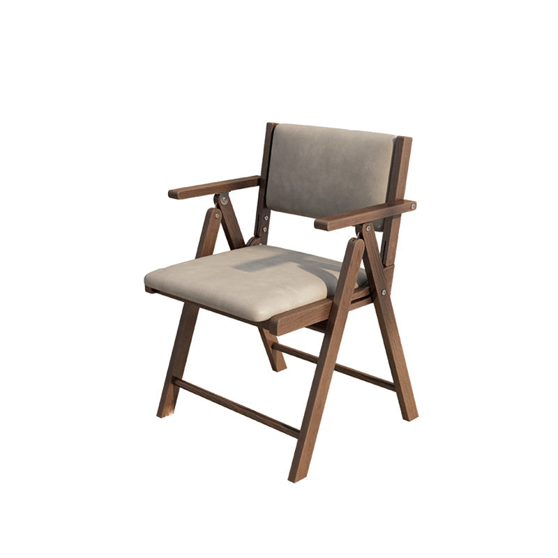 Contemporary Upholstered Arm Chair Indoor Solid Wood Dining Chair
