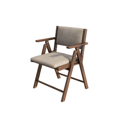 Contemporary Upholstered Arm Chair Indoor Solid Wood Dining Chair