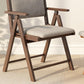 Contemporary Upholstered Arm Chair Indoor Solid Wood Dining Chair