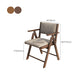 Contemporary Upholstered Arm Chair Indoor Solid Wood Dining Chair