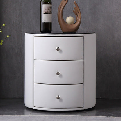 Modern de acento de piedra Mesa de acento de cabecera de almacenamiento de cajones de almacenamiento para dormitorio para dormitorio